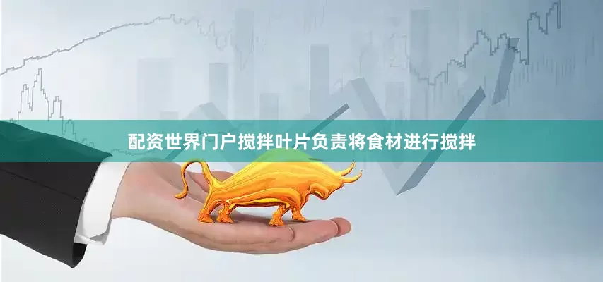 配资世界门户搅拌叶片负责将食材进行搅拌